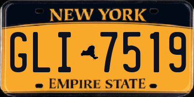 NY license plate GLI7519