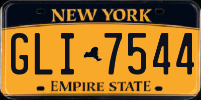 NY license plate GLI7544