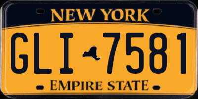 NY license plate GLI7581