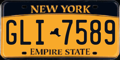 NY license plate GLI7589