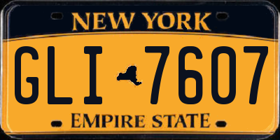 NY license plate GLI7607