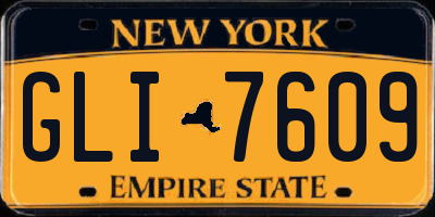 NY license plate GLI7609