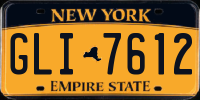 NY license plate GLI7612