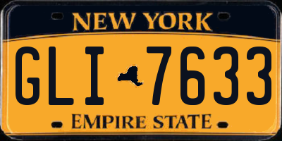 NY license plate GLI7633
