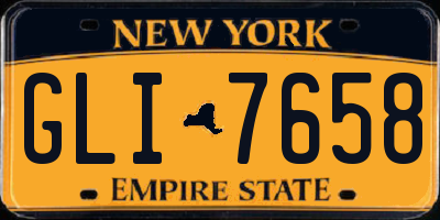 NY license plate GLI7658