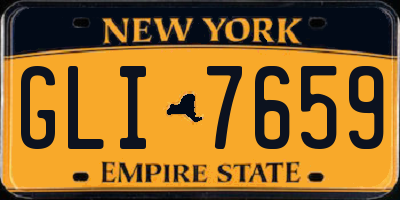 NY license plate GLI7659