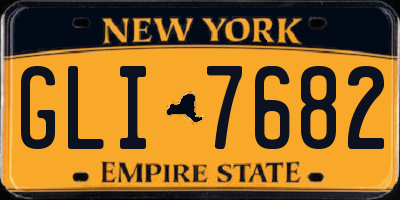 NY license plate GLI7682