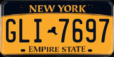 NY license plate GLI7697
