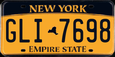 NY license plate GLI7698