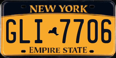 NY license plate GLI7706