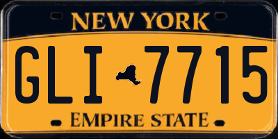 NY license plate GLI7715