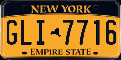 NY license plate GLI7716