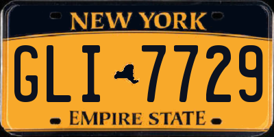 NY license plate GLI7729