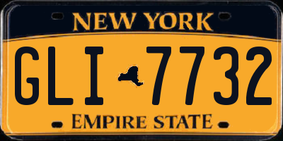 NY license plate GLI7732