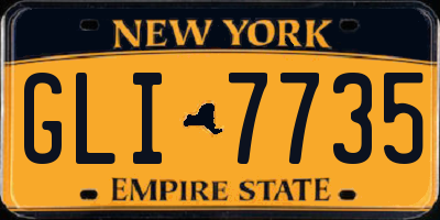 NY license plate GLI7735