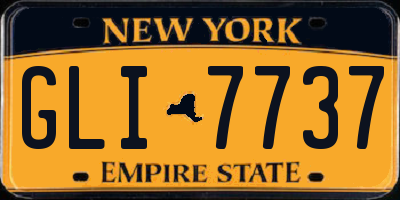 NY license plate GLI7737