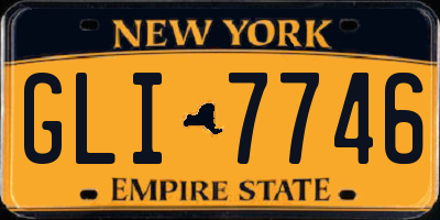NY license plate GLI7746