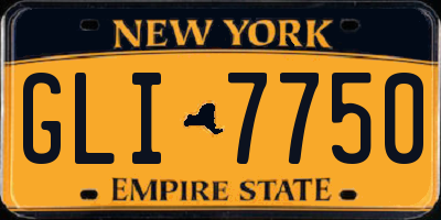 NY license plate GLI7750