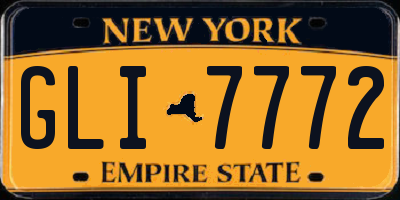 NY license plate GLI7772
