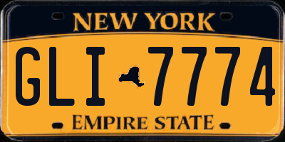 NY license plate GLI7774