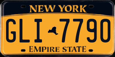 NY license plate GLI7790