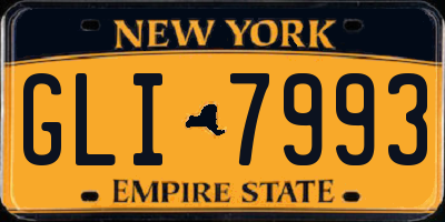 NY license plate GLI7993