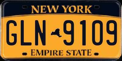 NY license plate GLN9109