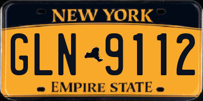 NY license plate GLN9112