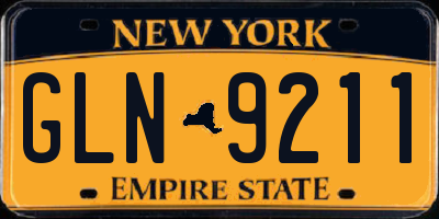 NY license plate GLN9211
