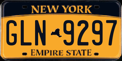 NY license plate GLN9297