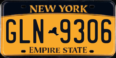 NY license plate GLN9306