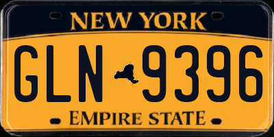 NY license plate GLN9396