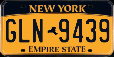 NY license plate GLN9439