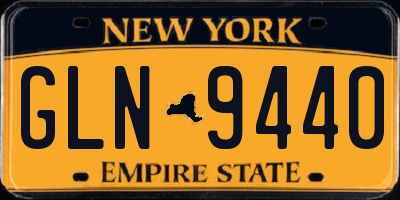 NY license plate GLN9440