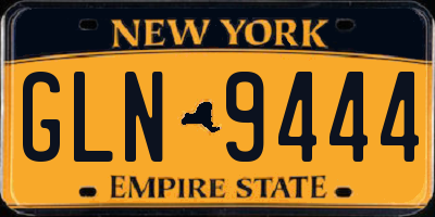 NY license plate GLN9444