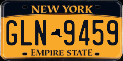 NY license plate GLN9459