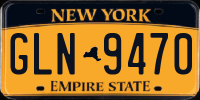 NY license plate GLN9470