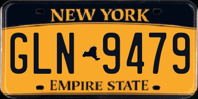 NY license plate GLN9479