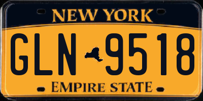 NY license plate GLN9518