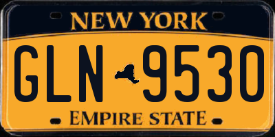 NY license plate GLN9530