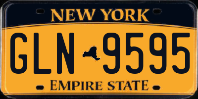 NY license plate GLN9595