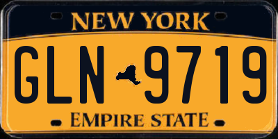 NY license plate GLN9719
