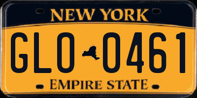 NY license plate GLO0461