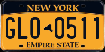 NY license plate GLO0511