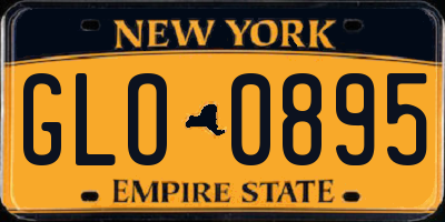 NY license plate GLO0895