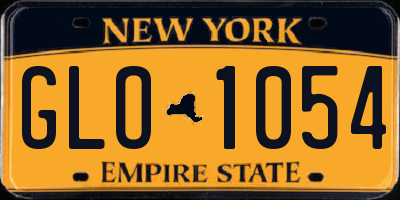 NY license plate GLO1054