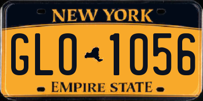 NY license plate GLO1056