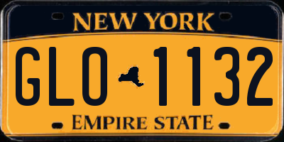 NY license plate GLO1132