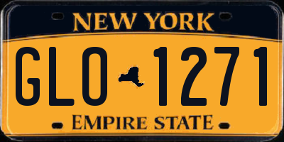 NY license plate GLO1271