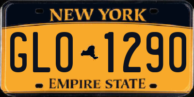 NY license plate GLO1290